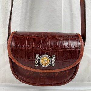 Brighton Leather saddle bag Crossbody Bag